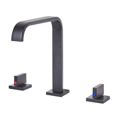 3 Hole Bathroom Basin Tap Black KAGERA