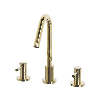 3 Hole Bathroom Basin Tap Gold KALAMBO