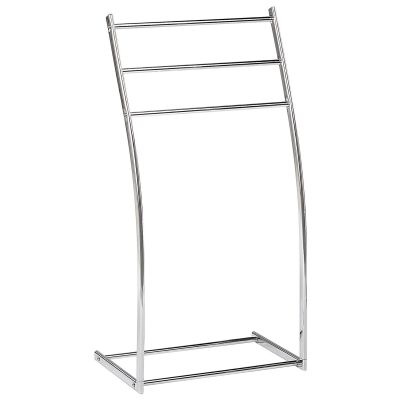 Towel Stand 44 x 86 cm Silver AMBIL