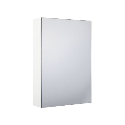 Bathroom Wall Mounted Mirror Cabinet White 40 x 60 cm PRIMAVERA