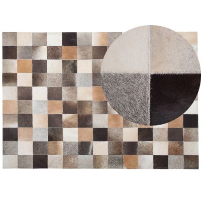 Cowhide Area Rug 160x230cm Multicolour