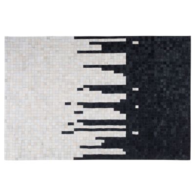 Cowhide Area Rug 160x230cm Black and White