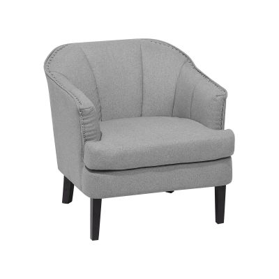 Fabric Armchair Grey ELVERUM