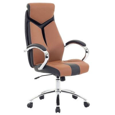 Swivel Office Chair Brown FORMULA 1