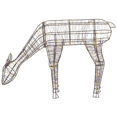 Outdoor LED Decoration Reindeer 70 cm Black NARUSKA