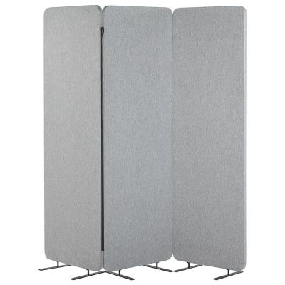 Acoustic 3 Panel Room Divider 184 x 184 Light Grey STANDI