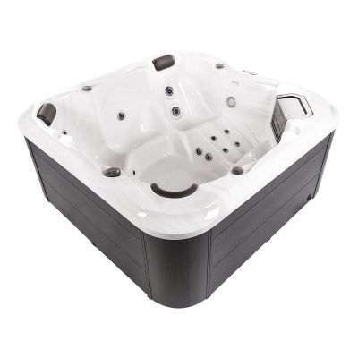 Square Hot Tub with LED White TULAROSA