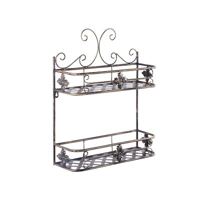 Metal Bathroom Wall Shelf Black MARAYES