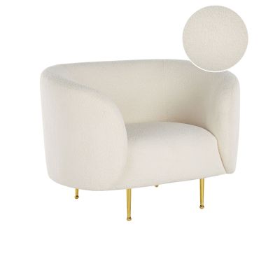 Boucle Armchair White LOEN