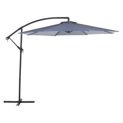 Cantilever Garden Parasol 3 m Grey RAVENNA