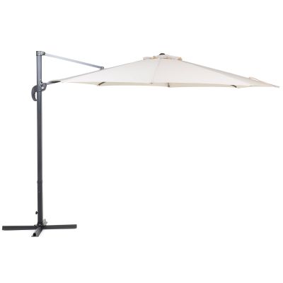Cantilever Garden Parasol 300 cm Light Beige SAVONA