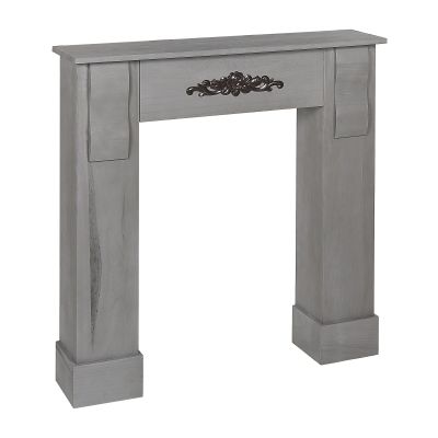 Fireplace Mantel Grey MANDRE