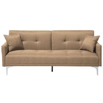 Fabric Sofa Bed Beige LUCAN
