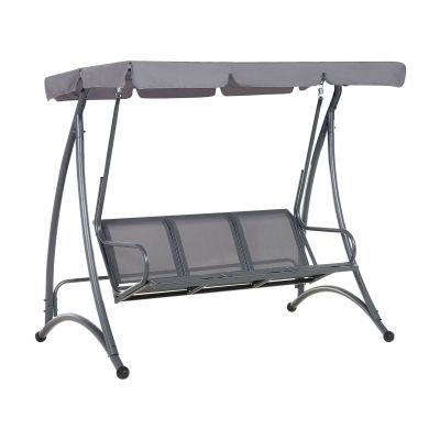 3 Seater Garden Swing Grey BOGART