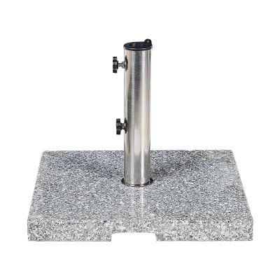 Square Granite Parasol Base Grey CEGGIA