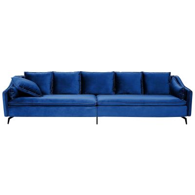 Velvet Sofa Navy Blue AURE