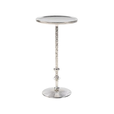 Metal Side Table Silver MEDA