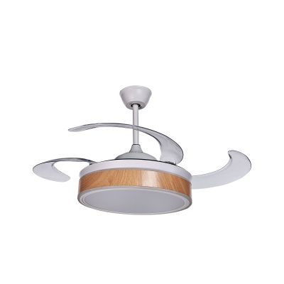 Retractable Blades Ceiling Fan with Light White FREMONT