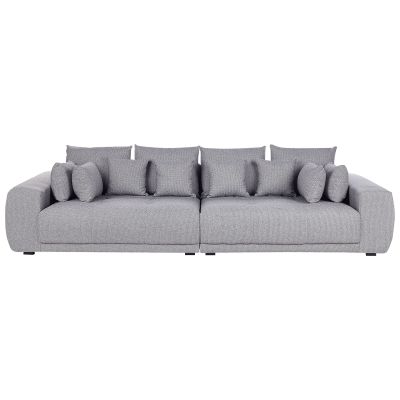 4 Seater Fabric Sofa Grey TORPO