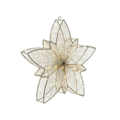 Outdoor LED Hanging Decor Star 50 cm Silver HOFSOS