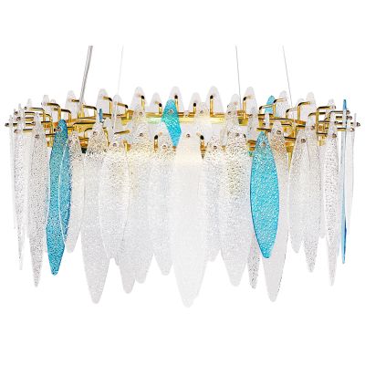 Glass Chandelier Multicolour MALACCA