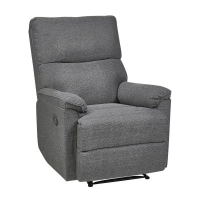 Fabric Recliner Chair Grey EVERTON