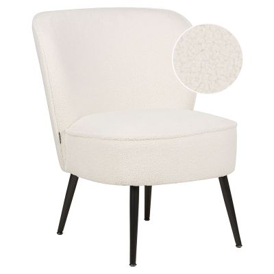 Boucle Armchair White VOSS