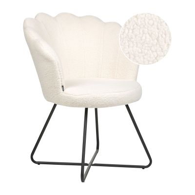 Boucle Armchair White LOVELOCK