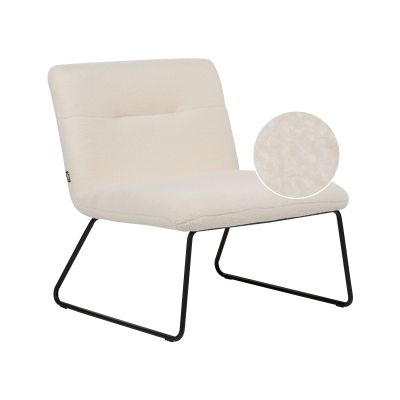 Boucle Armchair White COTULLA