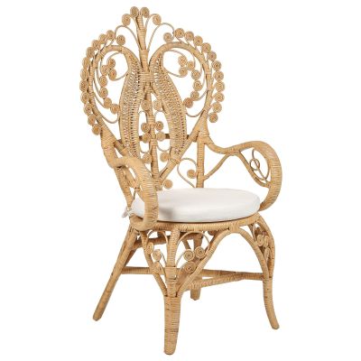 Rattan Peacock Chair Light CARRARA