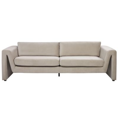 Velvet Sofa Taupe MAUNU