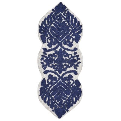 Cotton Bath Mat 150x60cm Blue