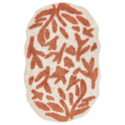 Cotton Bath Mat 60x90cm Orange