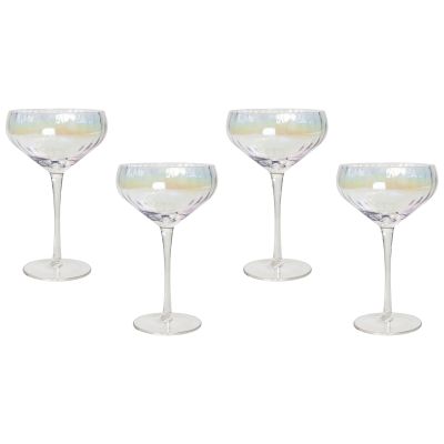 Set of 4 Champagne Saucers 30 cl MORGANITE