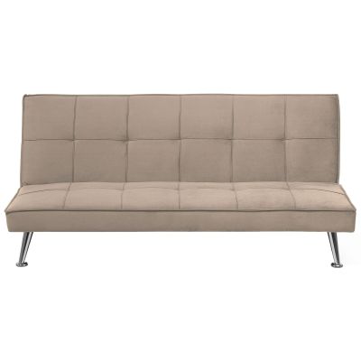 Fabric Sofa Bed Beige HASLE