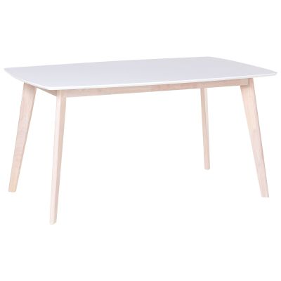 Dining Table 150 x 90 cm White SANTOS
