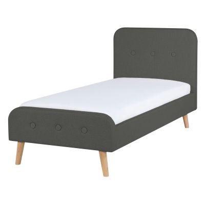 Fabric EU Single Size Bed Grey RENNES