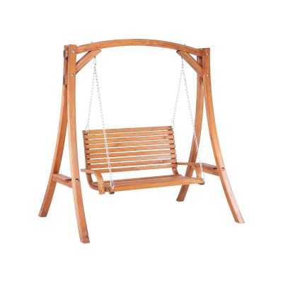 Wooden Garden Swing Brown NOVARA
