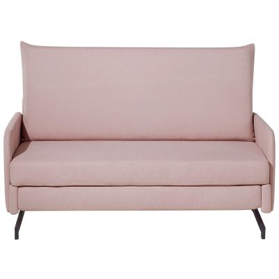 Fabric Sofa Bed Pink BELFAST