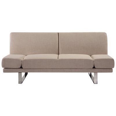 Fabric Sofa Bed Beige YORK
