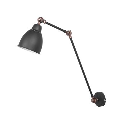 Long Arm Wall Light Graphite Grey MISSISSIPPI