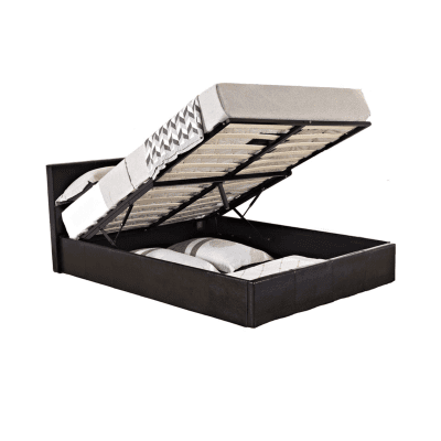 Birlea Berlin Brown Faux Leather Bed Frame - Double 4ft6