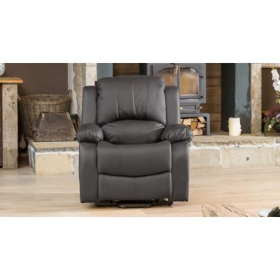 Armchair - THERMAVEL Leather Recliner Chair - Grey