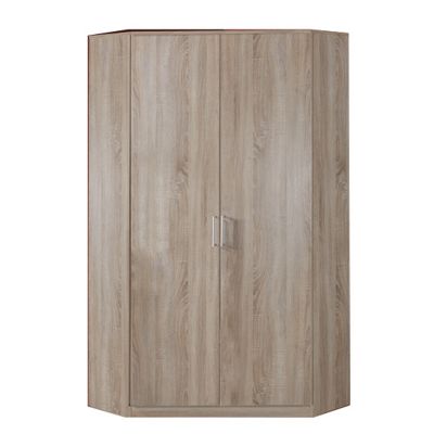 Corner Wardrobe - OKHRA 2 Door Wardrobe Oak 95cm