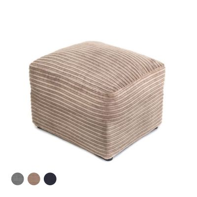 Porto Jumbo Cord Footstool - Brown