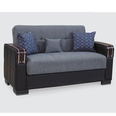 Kaven High Quality Fabric 2 Seater Sofabed - Grey
