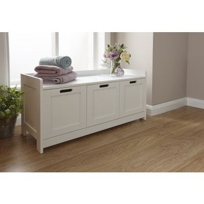 Colonial 3 Door Storage Unit - White