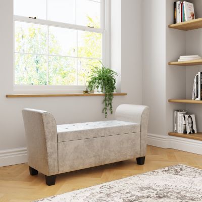 Verona Window Seat Oyster Crushed Velvet