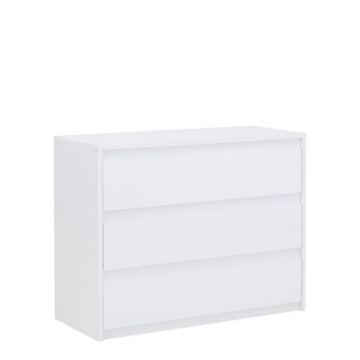 ILKLEY White Chest of Drawers - Large-sized, 3 Drawers