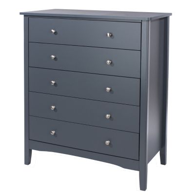 CASCAIS Blue Chest of Drawers - Medium-sized, 5 Drawers